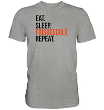 Load image into Gallery viewer, Eat Sleep Frisbeegolf t-paita unisex - FourFan
