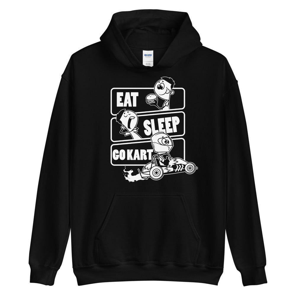 Eat Sleep Karting huppari unisex - FourFan