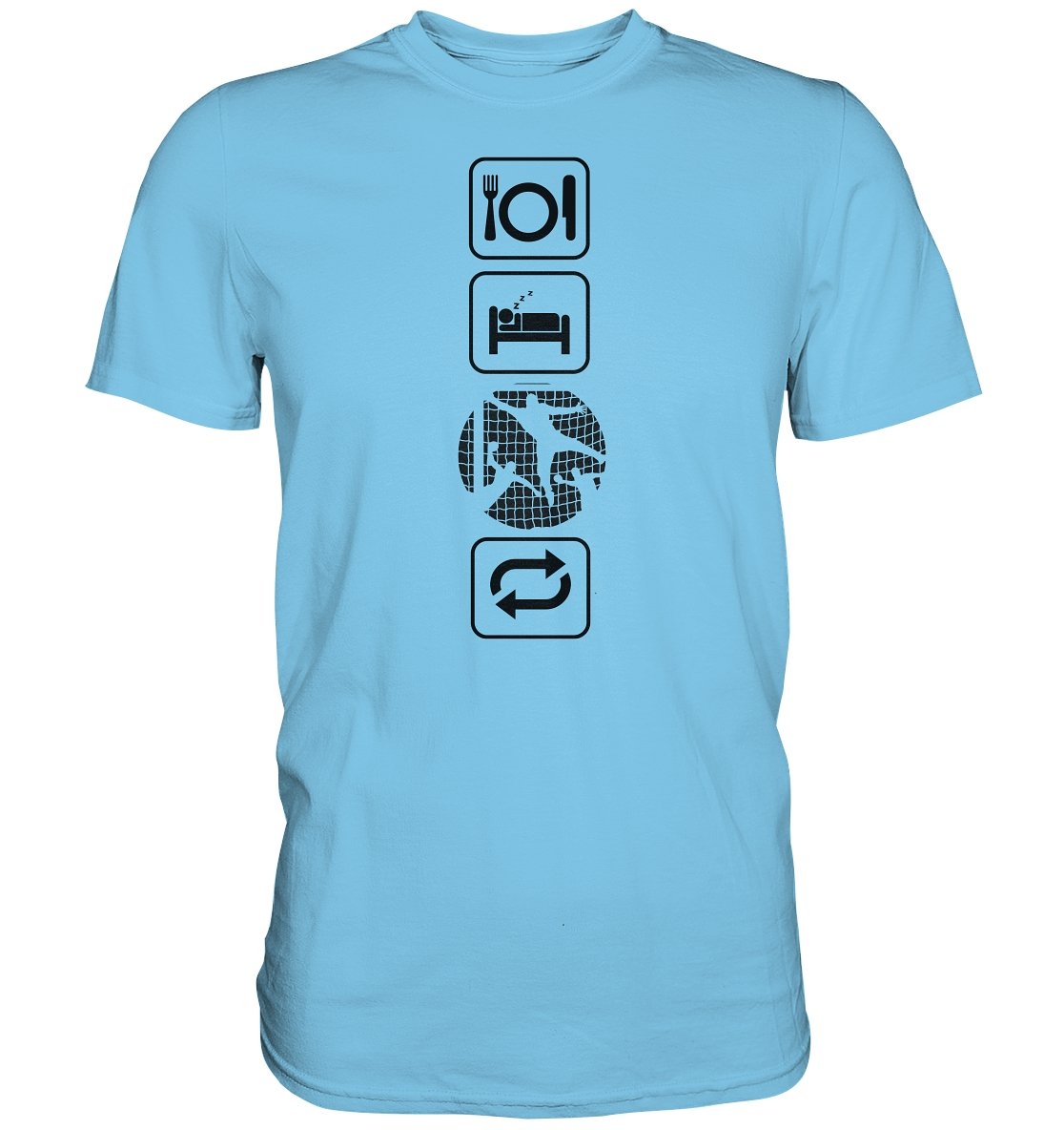 Eat Sleep Käsipallo t-paita unisex - FourFan