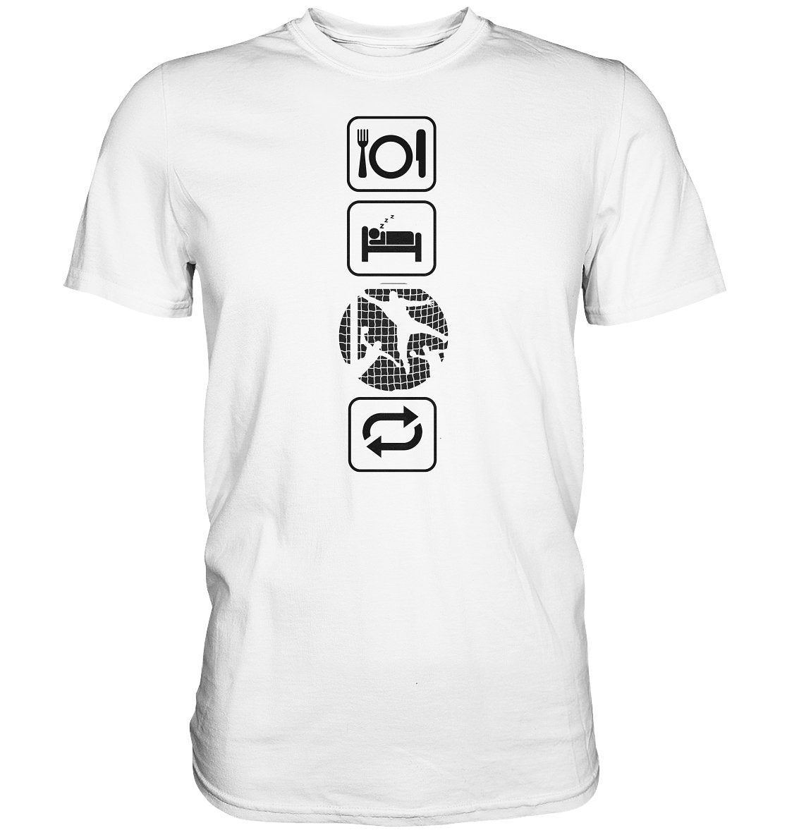 Eat Sleep Käsipallo t-paita unisex - FourFan