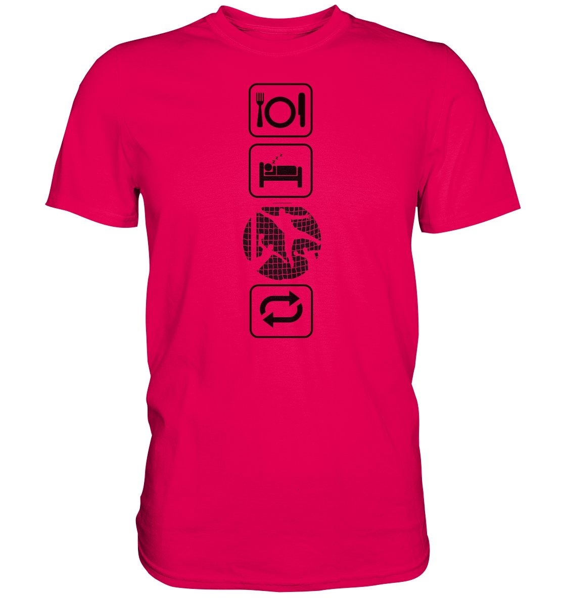 Eat Sleep Käsipallo t-paita unisex - FourFan