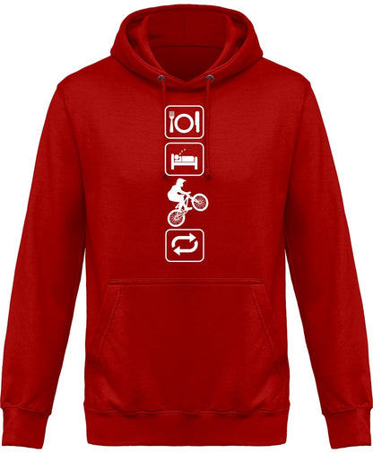 Eat, Sleep, Maastopyöräile huppari unisex - FourFan