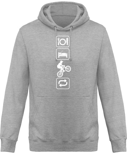 Eat, Sleep, Maastopyöräile huppari unisex - FourFan