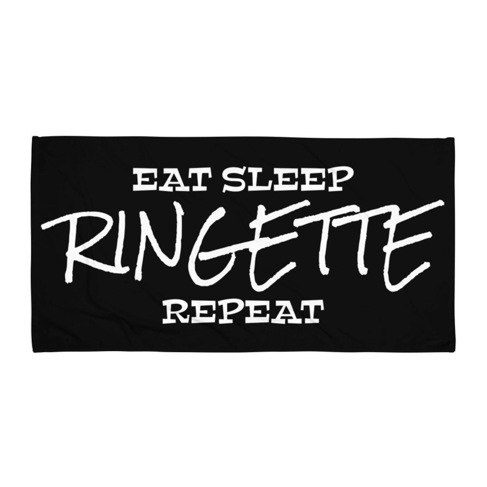 Eat Sleep Ringette pyyhe - FourFan