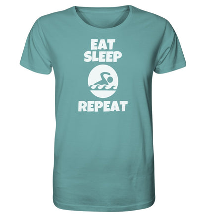 Eat Sleep Swim EKo t-paita unisex - FourFan