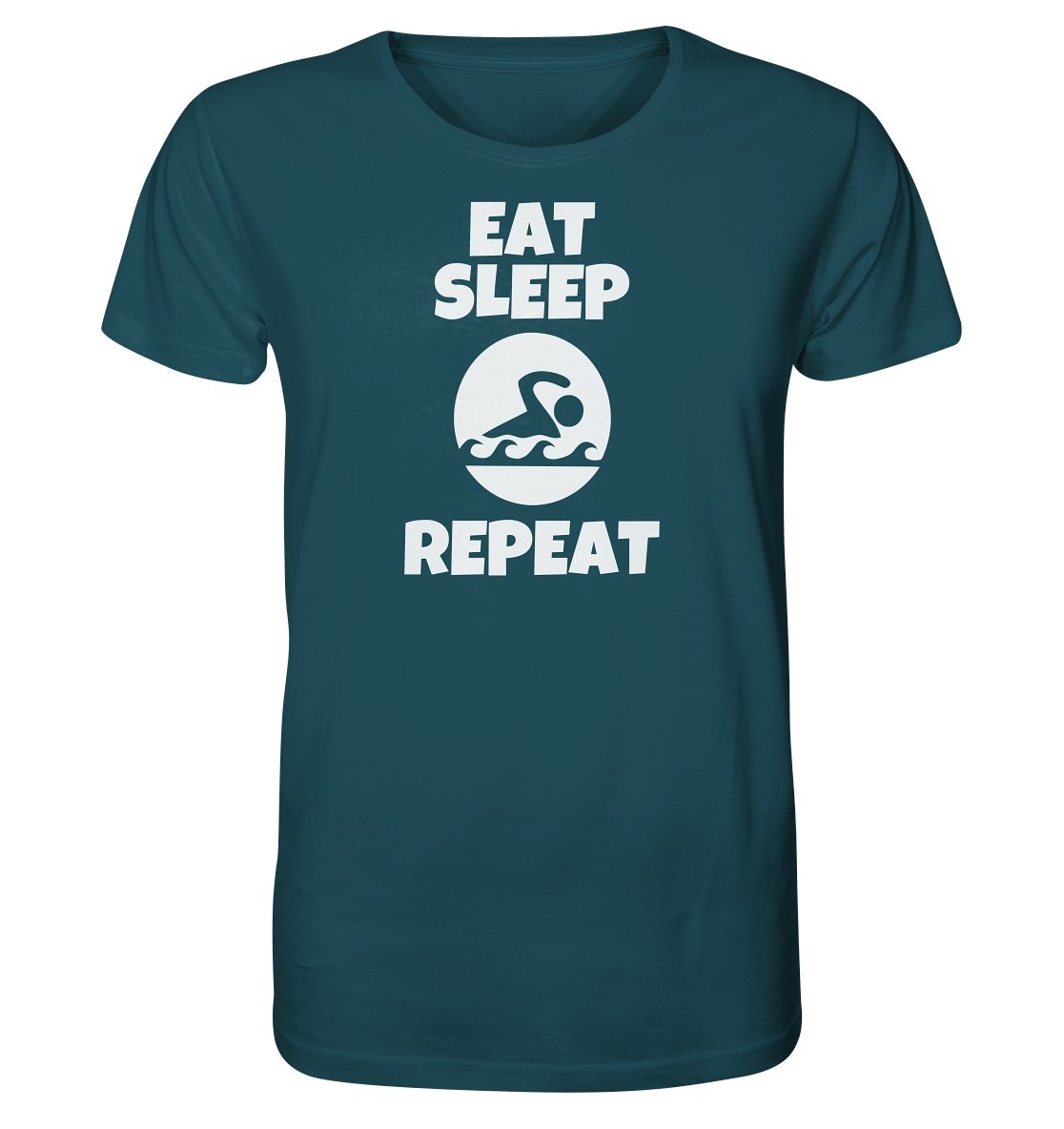 Eat Sleep Swim EKo t-paita unisex - FourFan