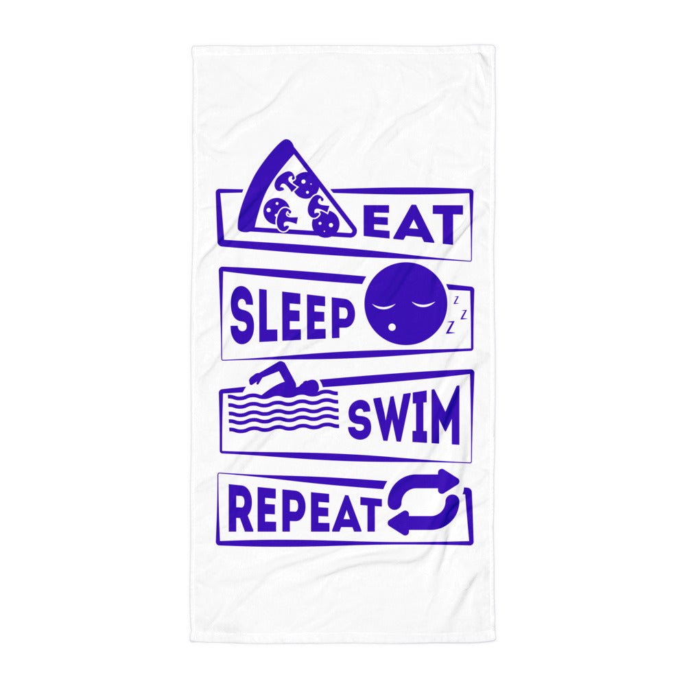 Eat Sleep Swim pyyhe - FourFan