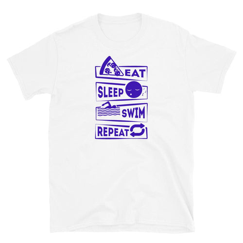 Eat Sleep Swim t-paita - FourFan