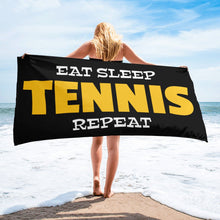 Lataa kuva Galleria-katseluun, Eat Sleep Tennis pyyhe - FourFan
