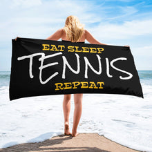 Lataa kuva Galleria-katseluun, Eat Sleep Tennis pyyhe - FourFan
