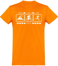 Load image into Gallery viewer, Eat, Sleep, Triathlon t-paita unisex - FourFan
