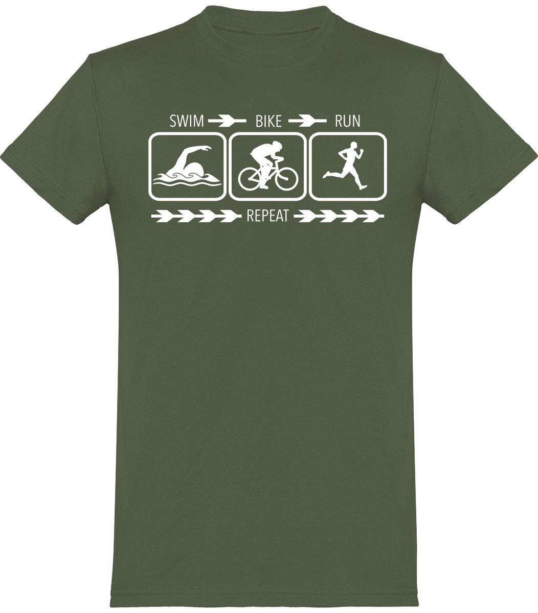 Eat, Sleep, Triathlon t-paita unisex - FourFan