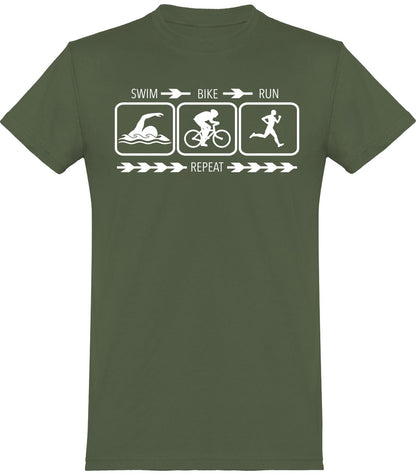 Eat, Sleep, Triathlon t-paita unisex - FourFan