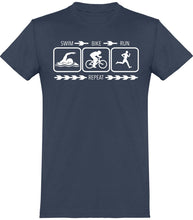 Load image into Gallery viewer, Eat, Sleep, Triathlon t-paita unisex - FourFan
