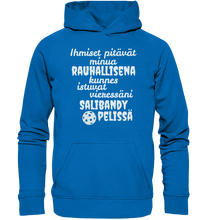 Load image into Gallery viewer, Rauhallisena kunnes salibandy huppari unisex
