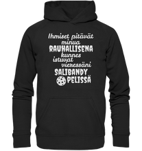 Load image into Gallery viewer, Rauhallisena kunnes salibandy huppari unisex
