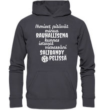 Load image into Gallery viewer, Rauhallisena kunnes salibandy huppari unisex
