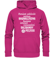 Load image into Gallery viewer, Rauhallisena kunnes salibandy huppari unisex
