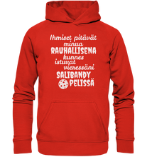 Load image into Gallery viewer, Rauhallisena kunnes salibandy huppari unisex
