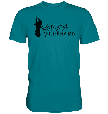 Yleisurheilu Syntynyt Urheilemaan unisex t-paita