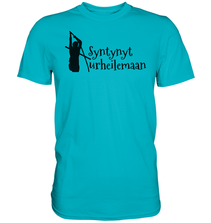 Yleisurheilu Syntynyt Urheilemaan unisex t-paita