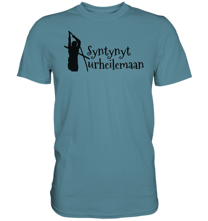 Yleisurheilu Syntynyt Urheilemaan unisex t-paita