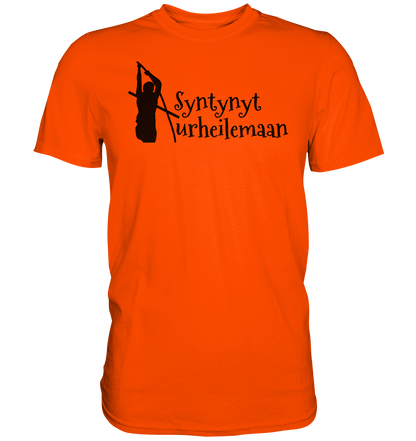 Yleisurheilu Syntynyt Urheilemaan unisex t-paita