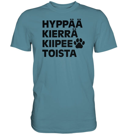 Hyppää kierrä agility t-paita unisex - FourFan