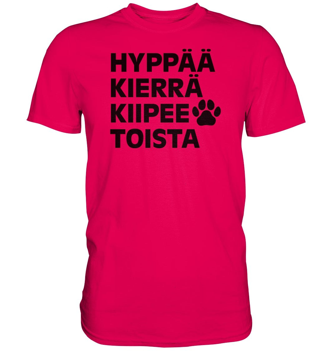 Hyppää kierrä agility t-paita unisex - FourFan