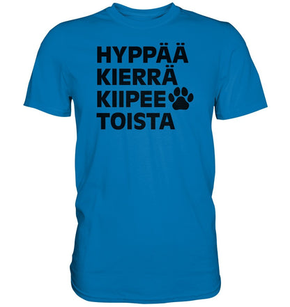 Hyppää kierrä agility t-paita unisex - FourFan