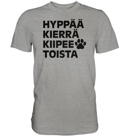 Hyppää kierrä agility t-paita unisex - FourFan