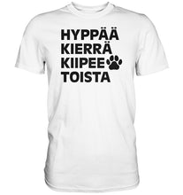 Load image into Gallery viewer, Hyppää kierrä agility t-paita unisex - FourFan
