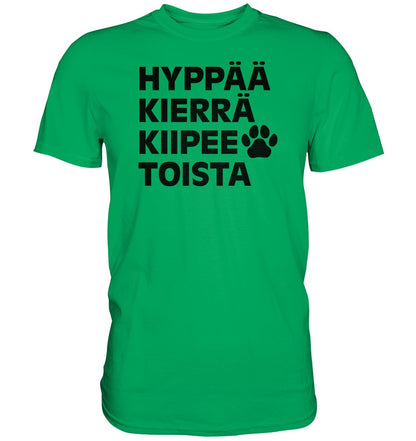 Hyppää kierrä agility t-paita unisex - FourFan