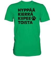 Load image into Gallery viewer, Hyppää kierrä agility t-paita unisex - FourFan
