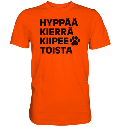Hyppää kierrä agility t-paita unisex - FourFan