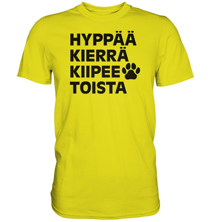 Hyppää kierrä agility t-paita unisex - FourFan