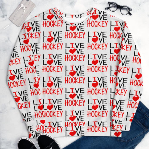 I heart hockey allover collage unisex - FourFan