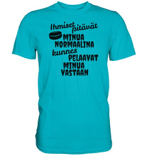 Load image into Gallery viewer, Ihmiset pitävät jääkiekko t-paita - Premium Shirt - FourFan
