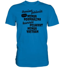 Load image into Gallery viewer, Ihmiset pitävät jääkiekko t-paita - Premium Shirt - FourFan
