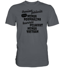 Load image into Gallery viewer, Ihmiset pitävät jääkiekko t-paita - Premium Shirt - FourFan
