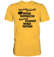 Load image into Gallery viewer, Ihmiset pitävät jääkiekko t-paita - Premium Shirt - FourFan
