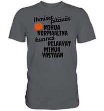 Load image into Gallery viewer, Ihmiset pitävät koripallo t-paita - Premium Shirt - FourFan
