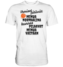 Load image into Gallery viewer, Ihmiset pitävät koripallo t-paita - Premium Shirt - FourFan
