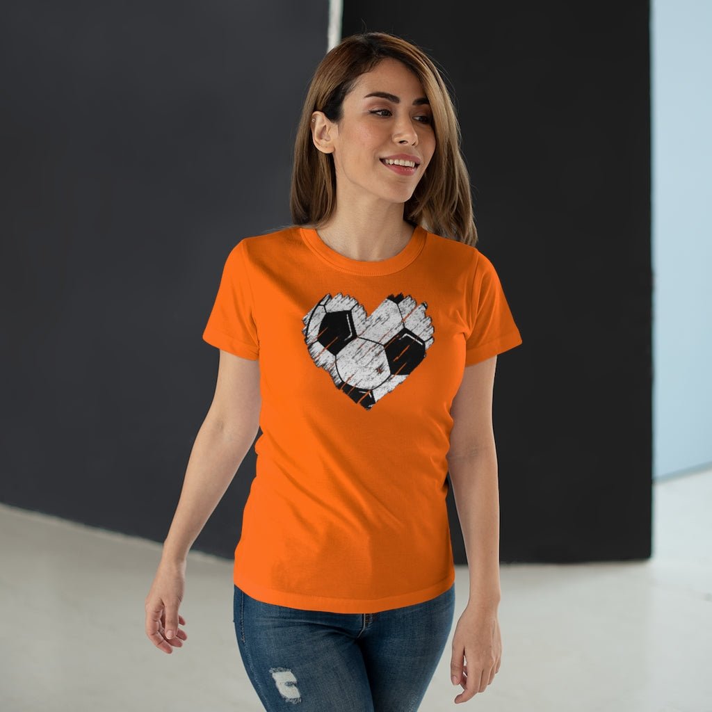 Jalkapallosydän naisten t-paita - FourFan