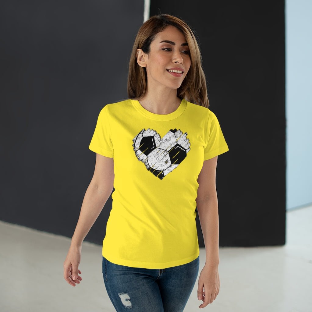 Jalkapallosydän naisten t-paita - FourFan