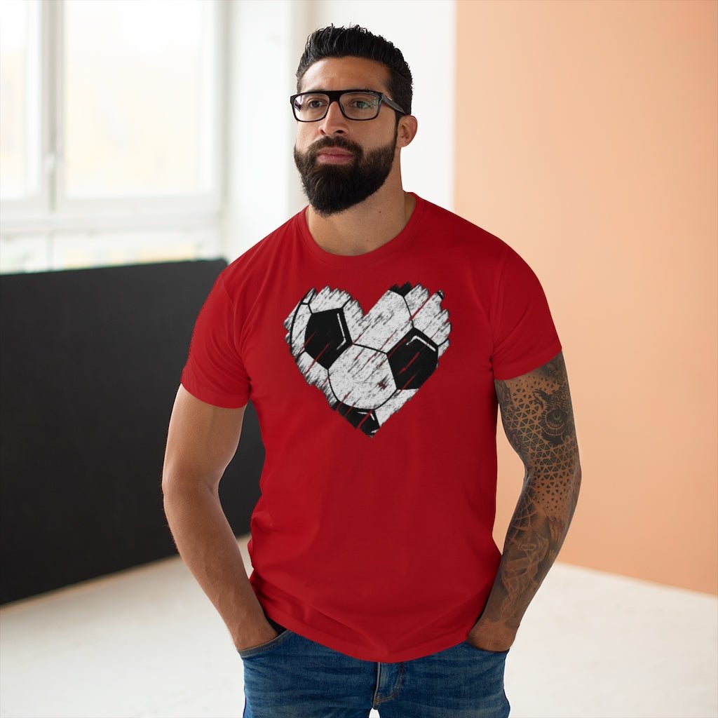 Jalkapallosydän t-paita unisex - FourFan