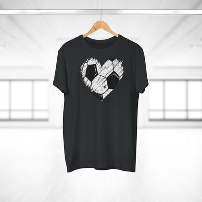 Jalkapallosydän t-paita unisex - FourFan
