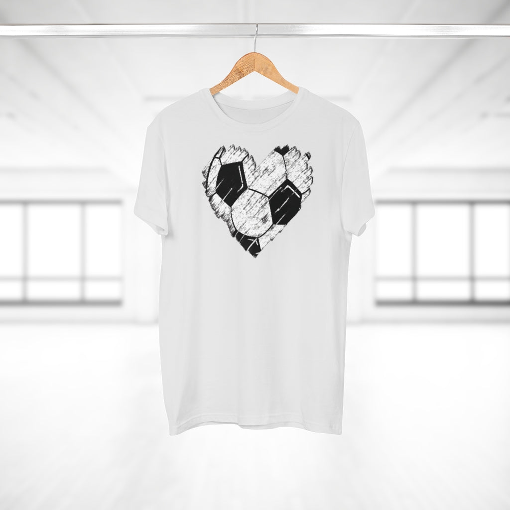 Jalkapallosydän t-paita unisex - FourFan
