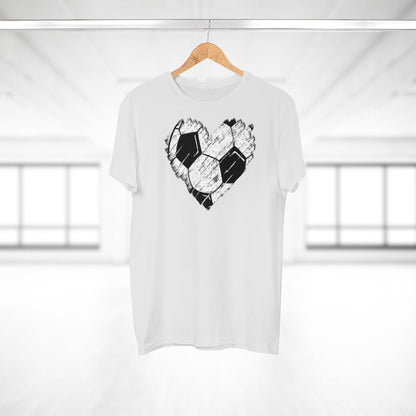 Jalkapallosydän t-paita unisex - FourFan