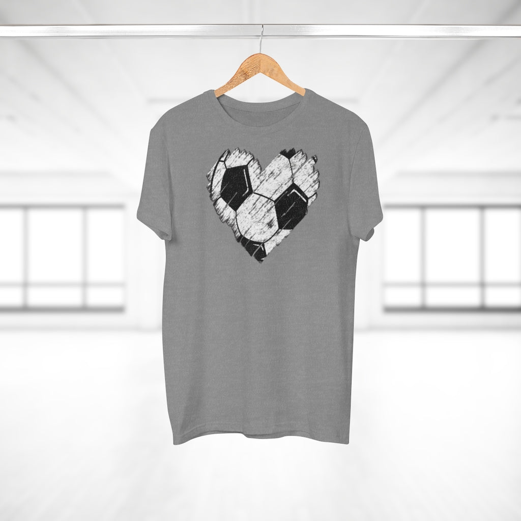 Jalkapallosydän t-paita unisex - FourFan